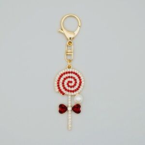 Lollipop Rhinestone Bag Charm